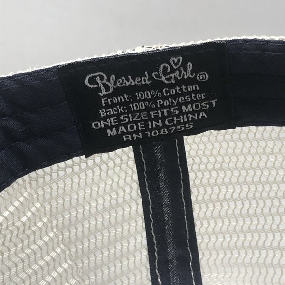 "It is Blessed With My Soul" Blessed Girl Womens Christian Cap Hat Adjustable - Picture 8 of 8